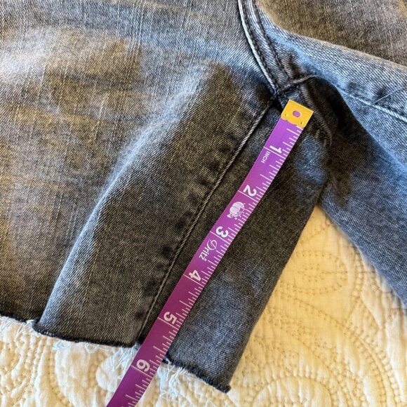 NWOT plus grey wash cutoff jean shorts women's size 20 - Picture 3 of 7